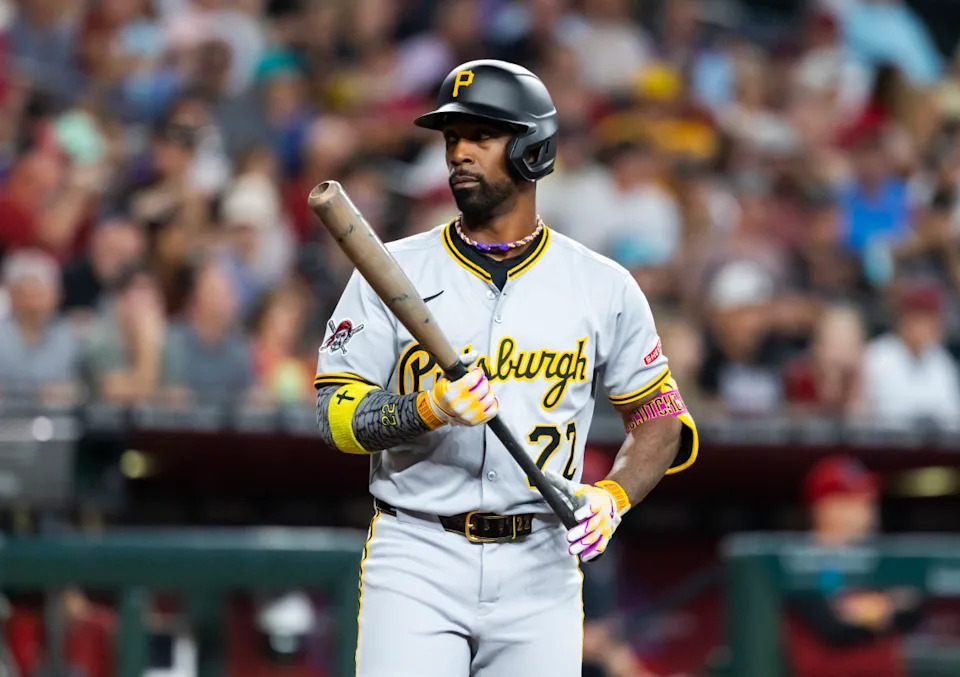 Pittsburgh Pirates outfielder Andrew McCutchen.Mark J&period; Rebilas-Imagn Images