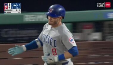 Happ homers twice to send the Cubs to an 8-4 win and hand the Phillies their 10th loss in 12 games