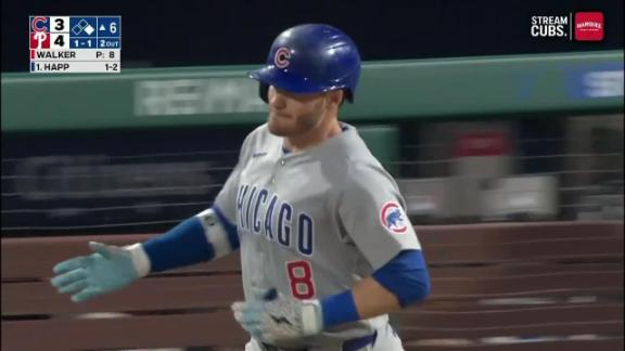 Happ homers twice to send the Cubs to an 8-4 win and hand the Phillies their 10th loss in 12 games