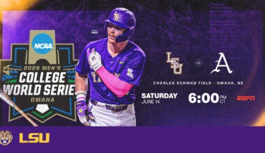 Tigers Open CWS with Matchup vs. Arkansas Saturday Night – LSU