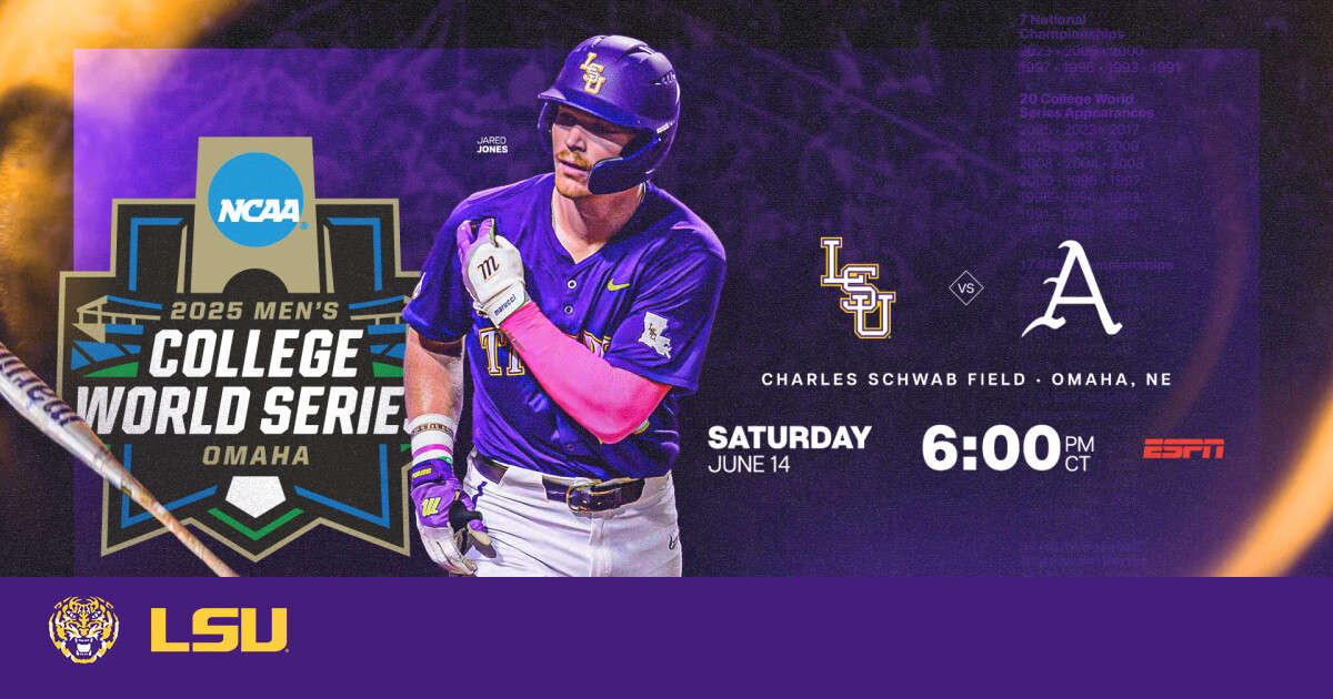 Tigers Open CWS with Matchup vs. Arkansas Saturday Night – LSU
