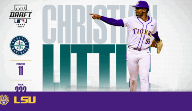 Christian Little Selected in the 11th Round by the Seattle Mariners – LSU