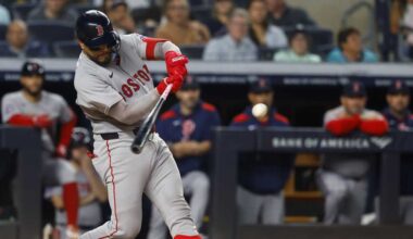 Red Sox hit 5 home runs, overcome 2 by Judge in 11-7 win over Yankees