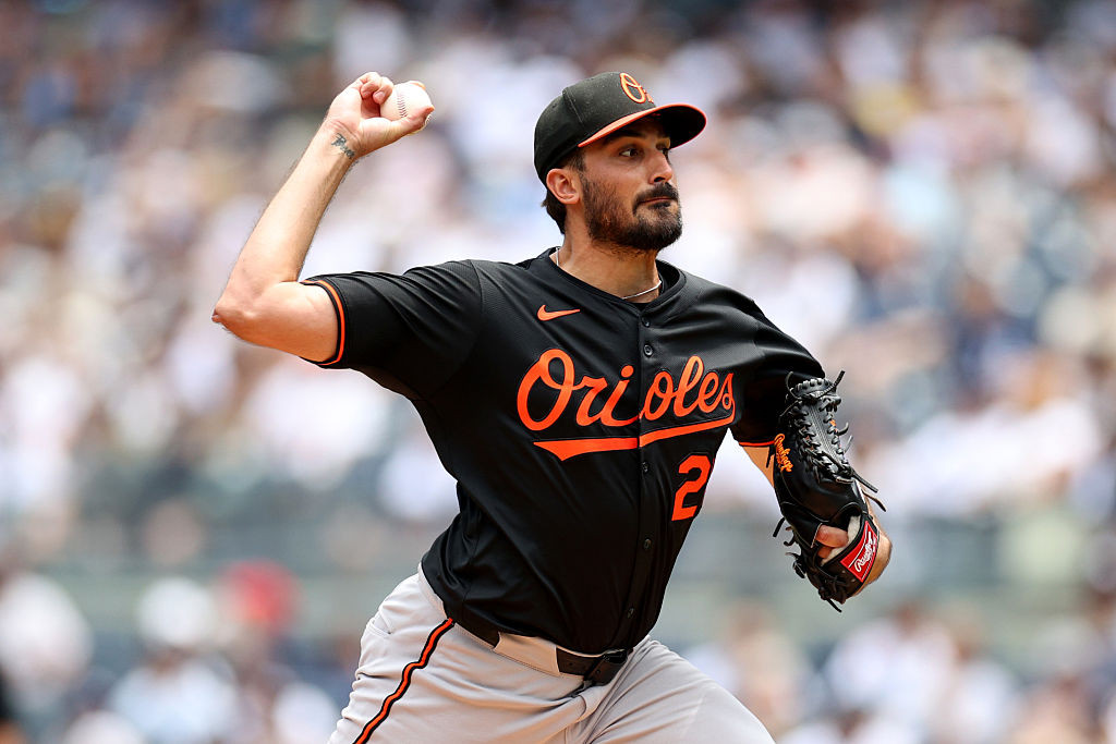 Eflin hit hard early, Orioles no-hit for seven innings in 9-0 loss (X-rays negative on Westburg)