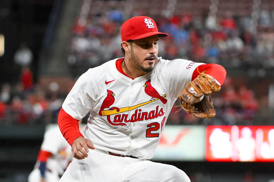 St. Louis Cardinals third baseman Nolan Arenado (28)Jeff Curry-Imagn Images