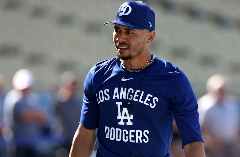 Los Angeles Dodgers shortstop Mookie Betts ahead of the June 2 matchup with the New York Mets at Dodger Stadium.Jason Parkhurst-Imagn Images