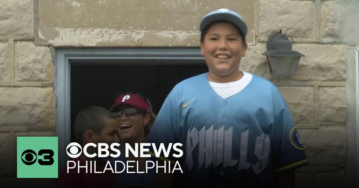 Malvern family surprised by Phillies, local company with backyard makeover