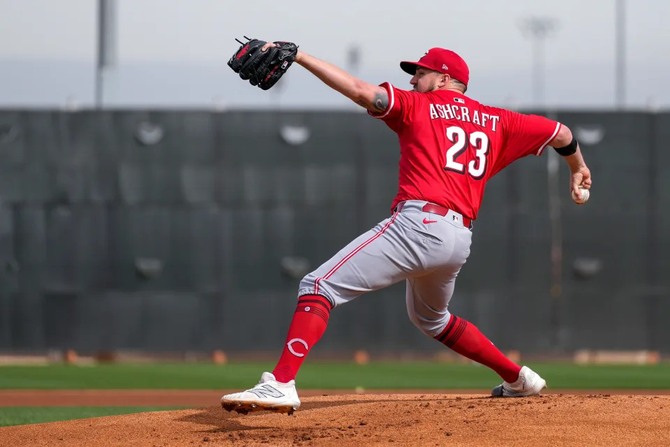Reds manager Terry Francona wouldn't name possibilities for who could fill Andrew Abbott's spot in the rotation, but Graham Ashcraft (pictured) has pitched well in his first two appearances.