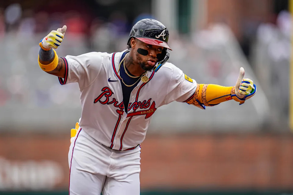 Atlanta Braves right fielder Ronald Acuña Jr. (13)Dale Zanine-Imagn Images