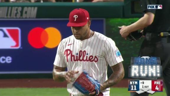 Soto and Nimmo lead power surge as Mets hit 7 solo shots and beat Phillies to snap 7-game skid