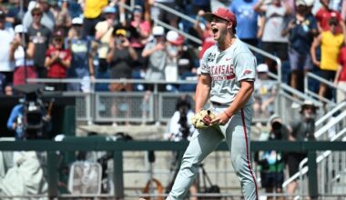 Gage Wood throws third no-hitter in Men's College World Series history, keeps Arkansas title hopes alive