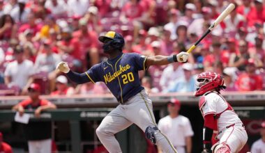 Collins hits 3-run homer, Chourio and Cameron belt 2-run shots as Brewers beat Reds