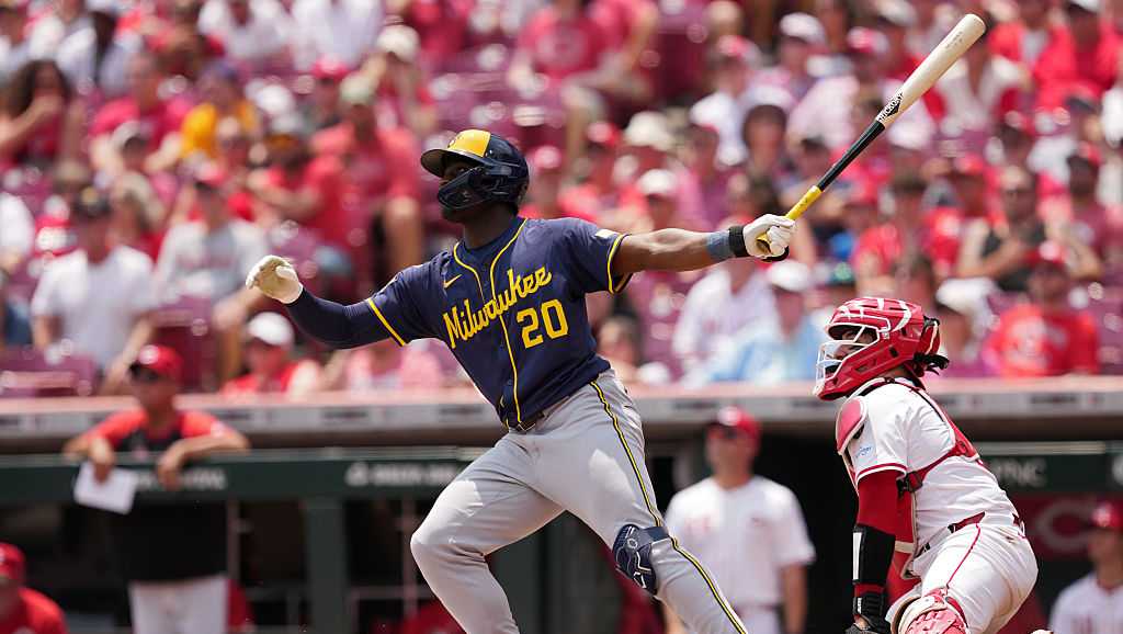 Collins hits 3-run homer, Chourio and Cameron belt 2-run shots as Brewers beat Reds