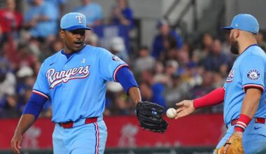 Texas rookie Kumar Rocker keeps scoreless start intact with help from pickle juice – WSB-TV Channel 2