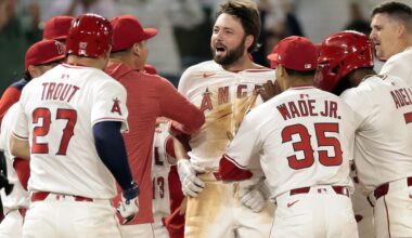 Nolan Schanuel’s first career walk-off hit leads Angels past A’s in 10th – Orange County Register