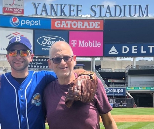 New York Daily News writer Gary Phillips, left, pictured with his father, Keith. (Courtesy of Gary Phillips)