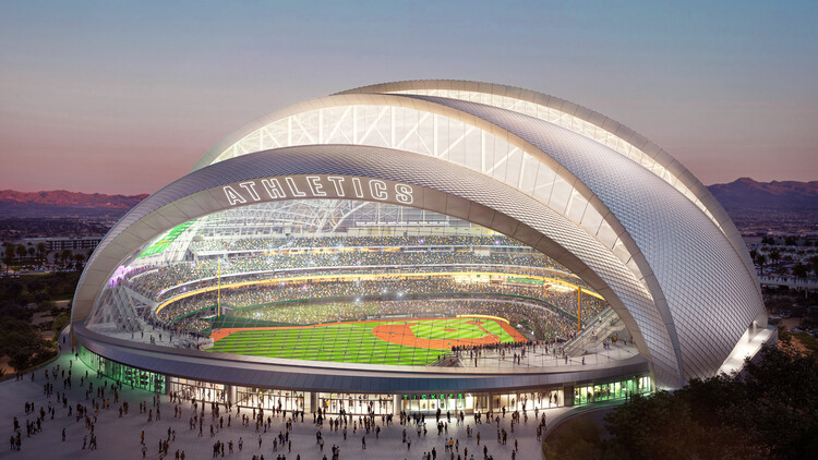 New Athletics Ballpark, Designed by BIG and HNTB, Breaks Ground in Las Vegas - Image 1 of 13