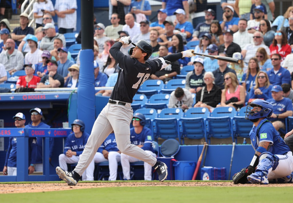 Spencer Jones during spring training.