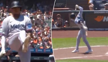 Giants announcer rips Dane Myers' wild bat-breaking tantrum