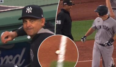 Aaron Boone, DJ LeMahieu tossed after controversial call vs. Red Sox