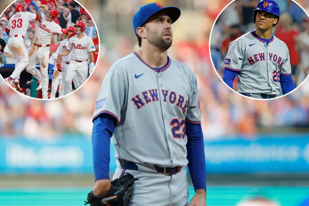 Mets look lifeless again as they're clobbered by Phillies in ugly loss