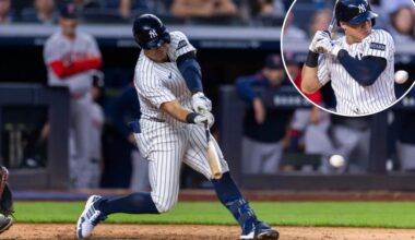 Yankees' Anthony Volpe returns to lineup after getting hit by pitch