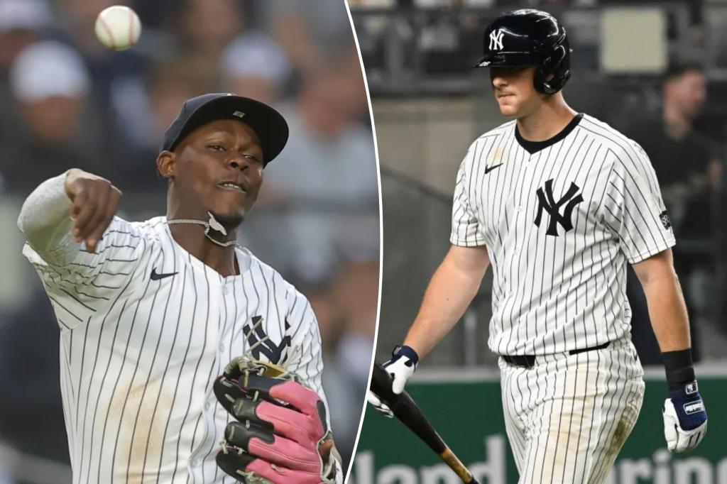 Yankees veteran infielders make two miscues that prove costly