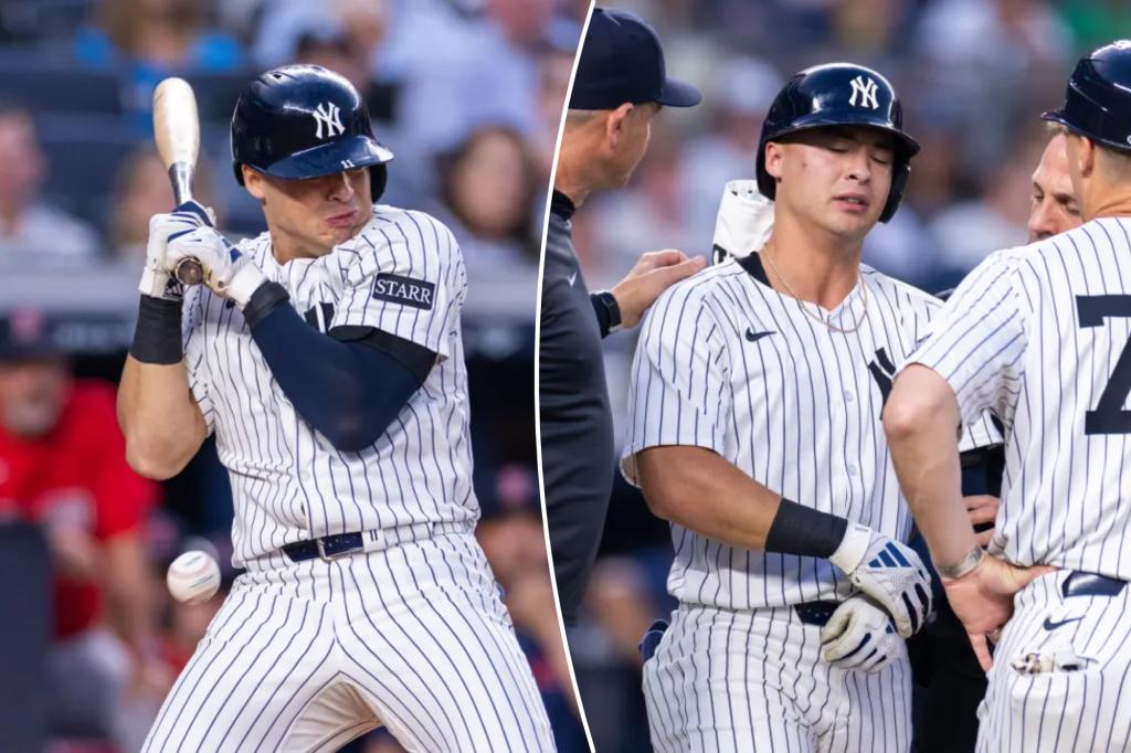 Anthony Volpe exits Yankees' win early with elbow contusion