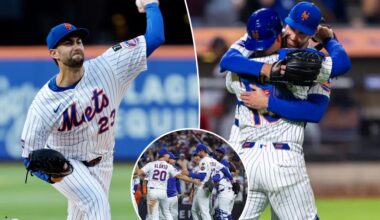 David Peterson throws complete-game gem as Mets' bats stay hot to top Nationals for fifth straight win