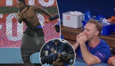 Mets thrilled by fan's pantsless escapades on field vs. Dodgers