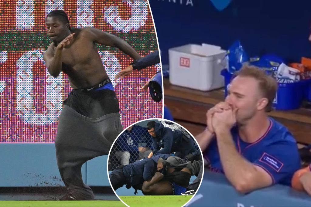 Mets thrilled by fan's pantsless escapades on field vs. Dodgers