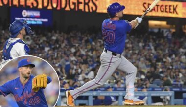 Pete Alonso belts two homers as Mets roll past rival Dodgers