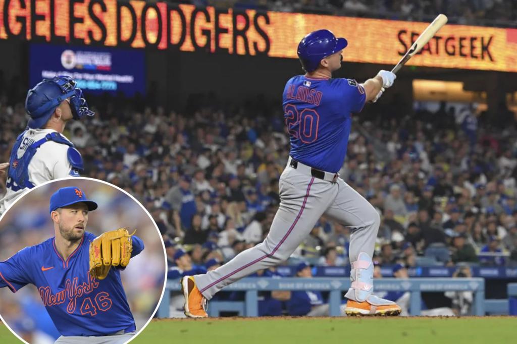 Pete Alonso belts two homers as Mets roll past rival Dodgers