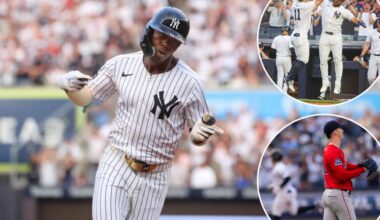 Yankees pound Red Sox early, hold off late comeback in win