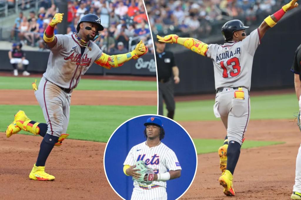 Ronald Acuna Jr. torments Mets after Amazins' send brother Luisangel to minors