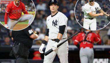 Yankees scoreless streak hits 20 innings in extra-inning loss to Angels