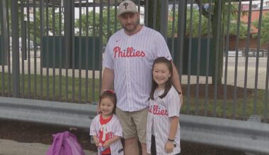 Philadelphia-area families celebrate Father's Day with the Phillies at Citizens Bank Park