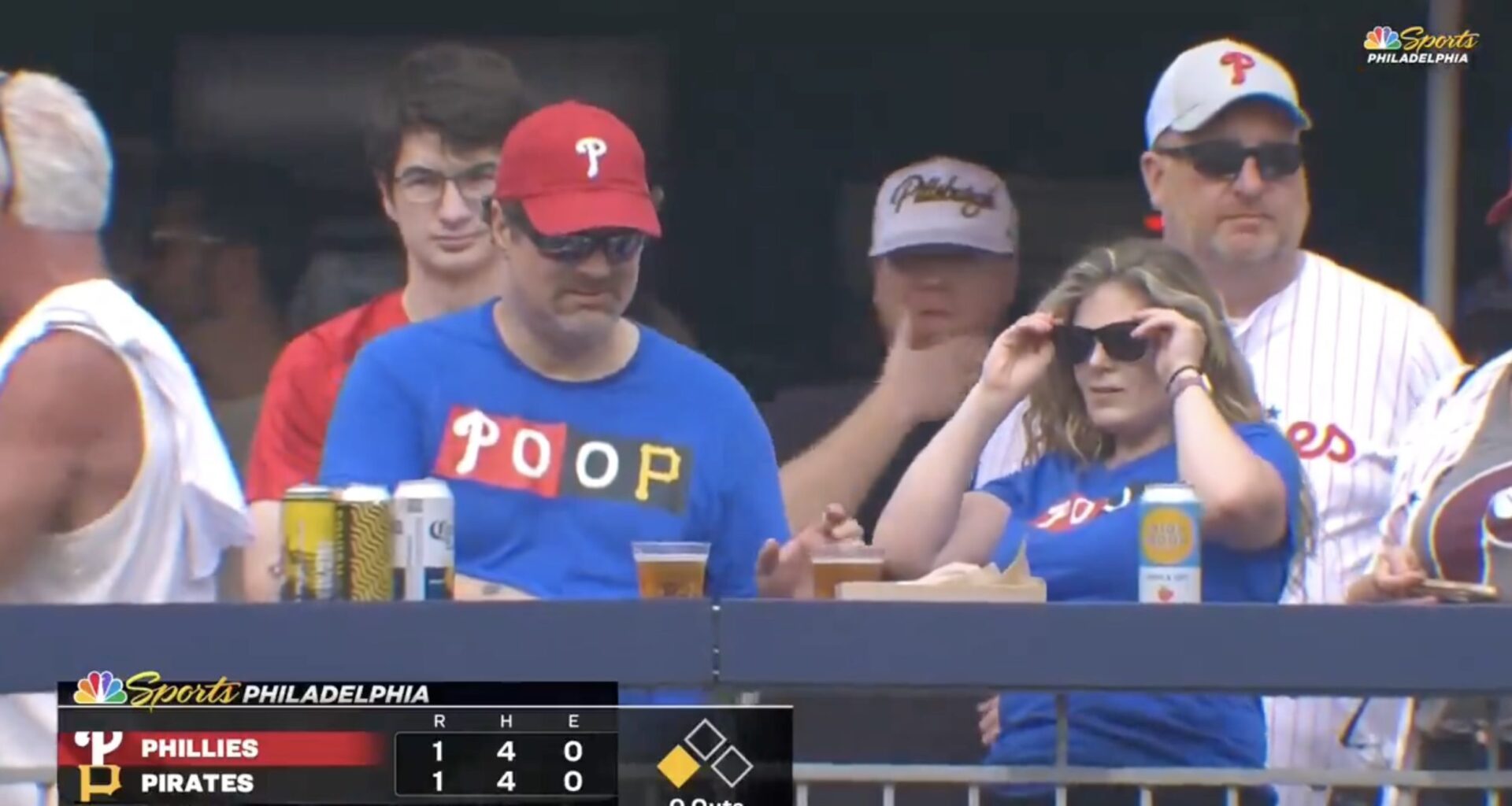 The Phillies-Pirates POOP scorebug lives, at least in t-shirt form