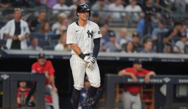 Yankees' Anthony Volpe stiff, sore after HBP but scans negative