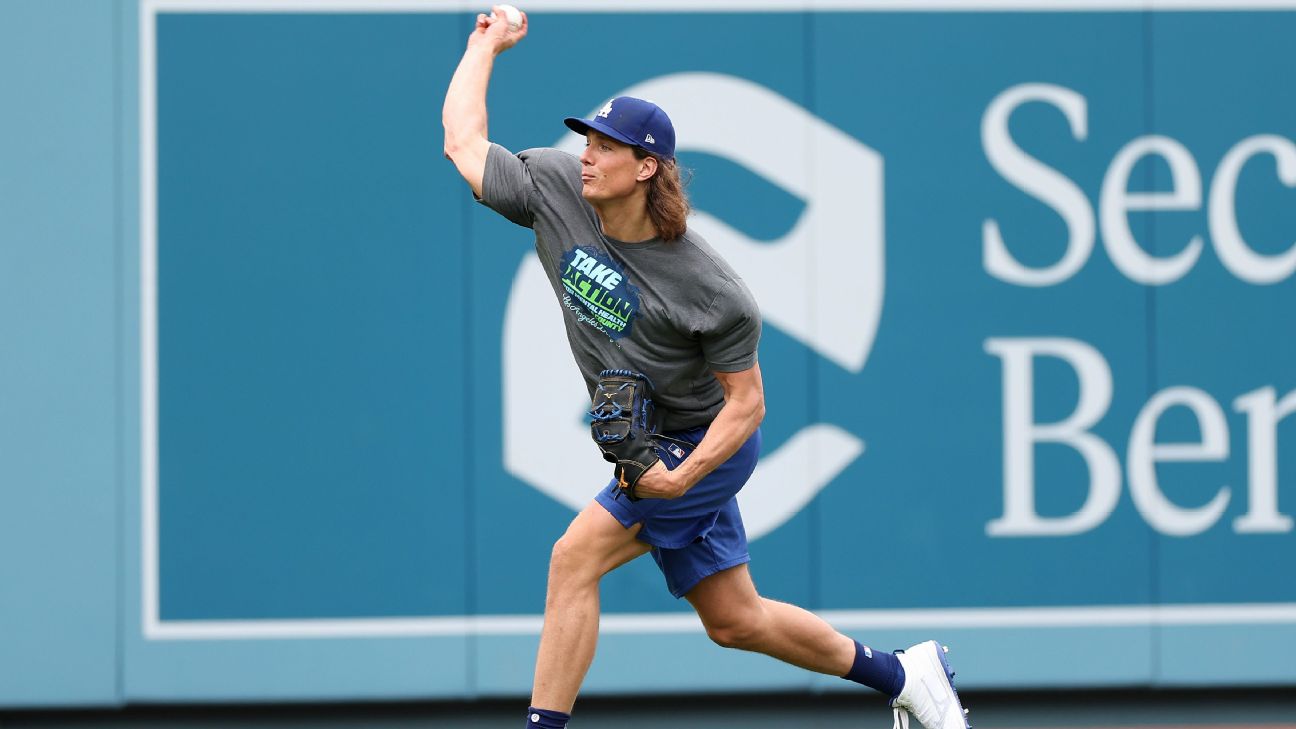 Dodgers' Tyler Glasnow, Blake Snell throwing sessions go well