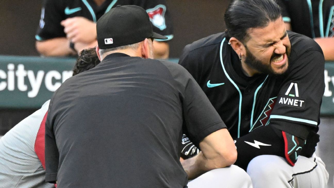 Diamondbacks 3B Eugenio Suarez, 1B Josh Naylor exit injured