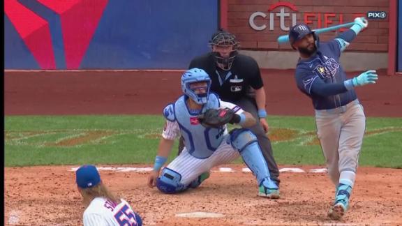 Baz combines on 5-hitter, leads Rays to 9-0 win for first 3-game series sweep of Mets this season