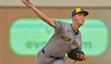 Jacob Misiorowoski takes no-hitter into seventh as Brewers rock Twins – Twin Cities