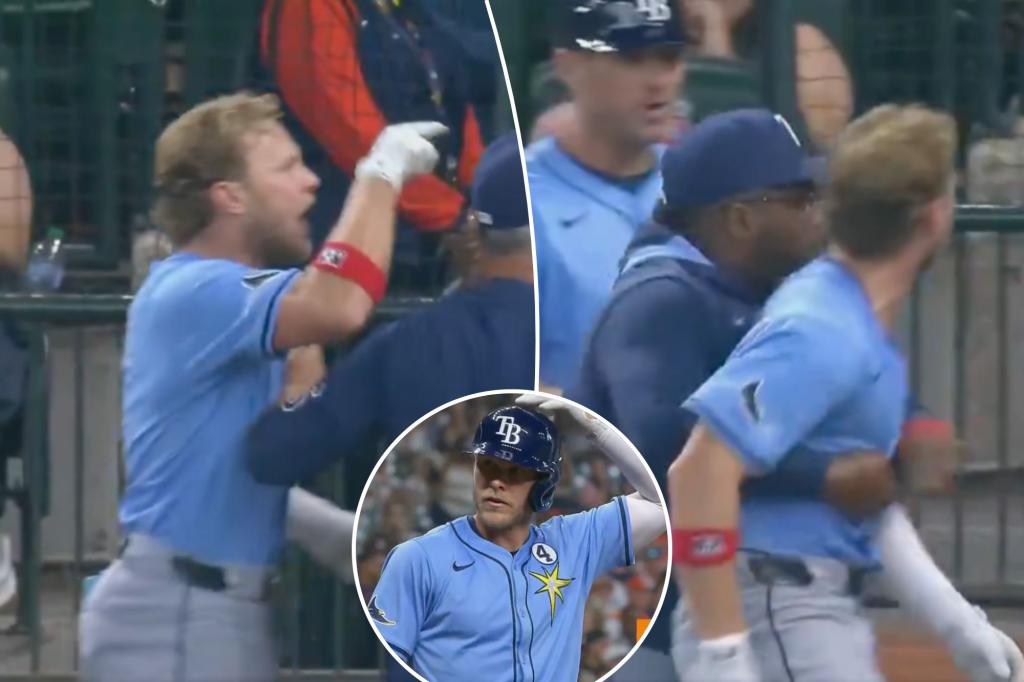 Rays’ Taylor Walls fumes at umpire after being ejected: video