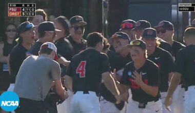 FULL bottom of 9th and 10th inning: Oregon State baseball's super regional comeback win