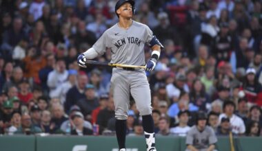 Red Sox manager Alex Cora and Yankees slugger Aaron Judge create happy moment for Cora's twin boys