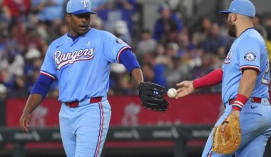 Texas rookie Kumar Rocker keeps scoreless start intact with help from pickle juice