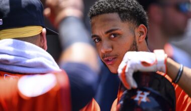 Astros shortstop Jeremy Peña out of lineup a day after getting hit in the ribs by a pitch