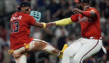 Harris, Acuña and Ozuna provide boost to lineup and give Braves hope they can still save season