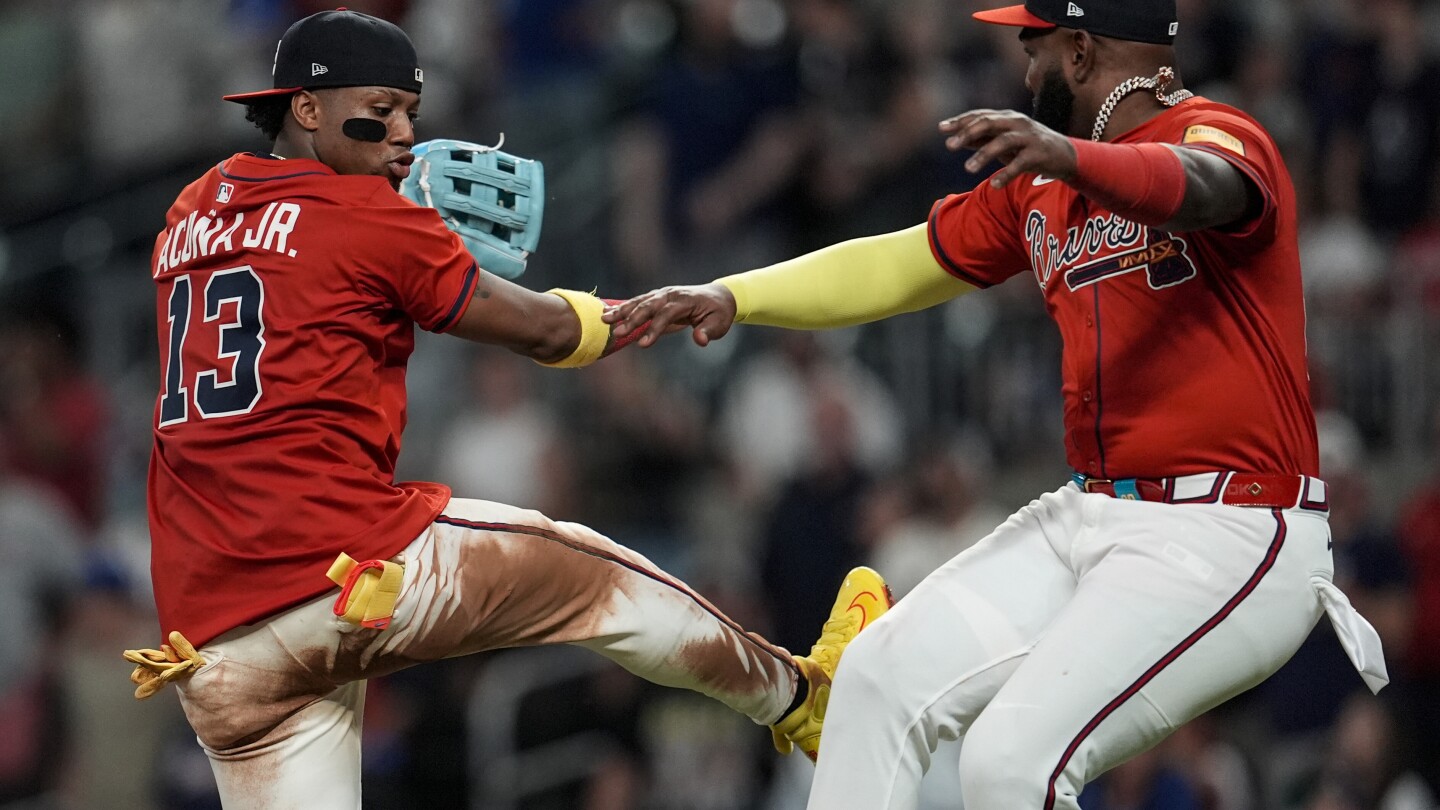 Harris, Acuña and Ozuna provide boost to lineup and give Braves hope they can still save season